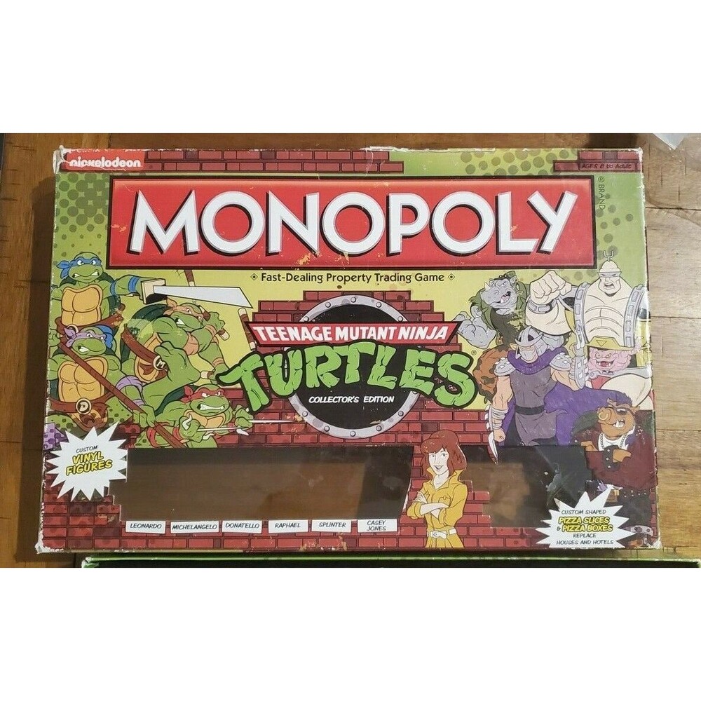 Teenage Mutant Ninja Turtles Monopoly Collector's Edition Board Game Parts Only